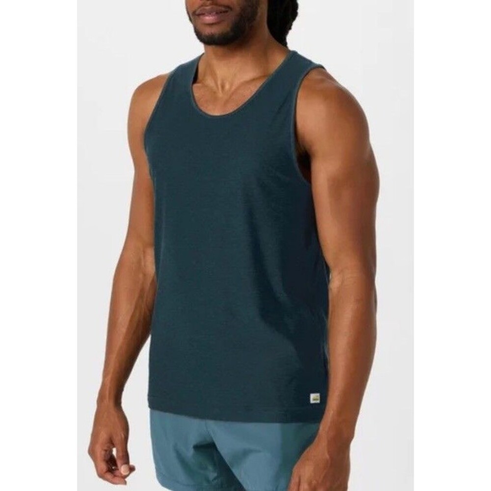 Vuori Size L Strato Performance Tank Top Blue